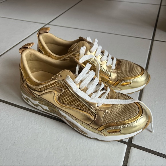 Sandro Flame Trainers / Sneakers GOLD - Picture 1 of 6